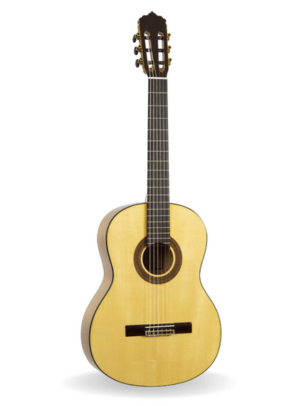 perfil delantero de la guitarra flamenca josé gómez f90