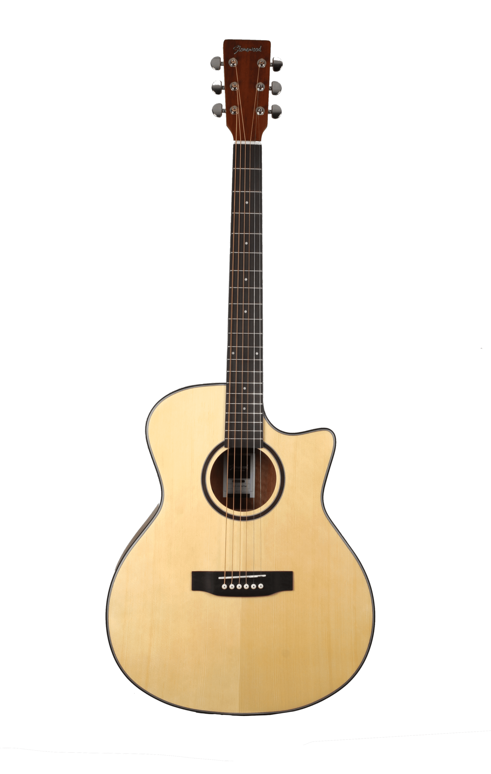 GC-CE-NTM - GUITARRA ELECTRO-ACUSTICA STONEWOOD TIPO GRAND AUDITORIUM GUITAR FISHMAN GT2 NATURAL