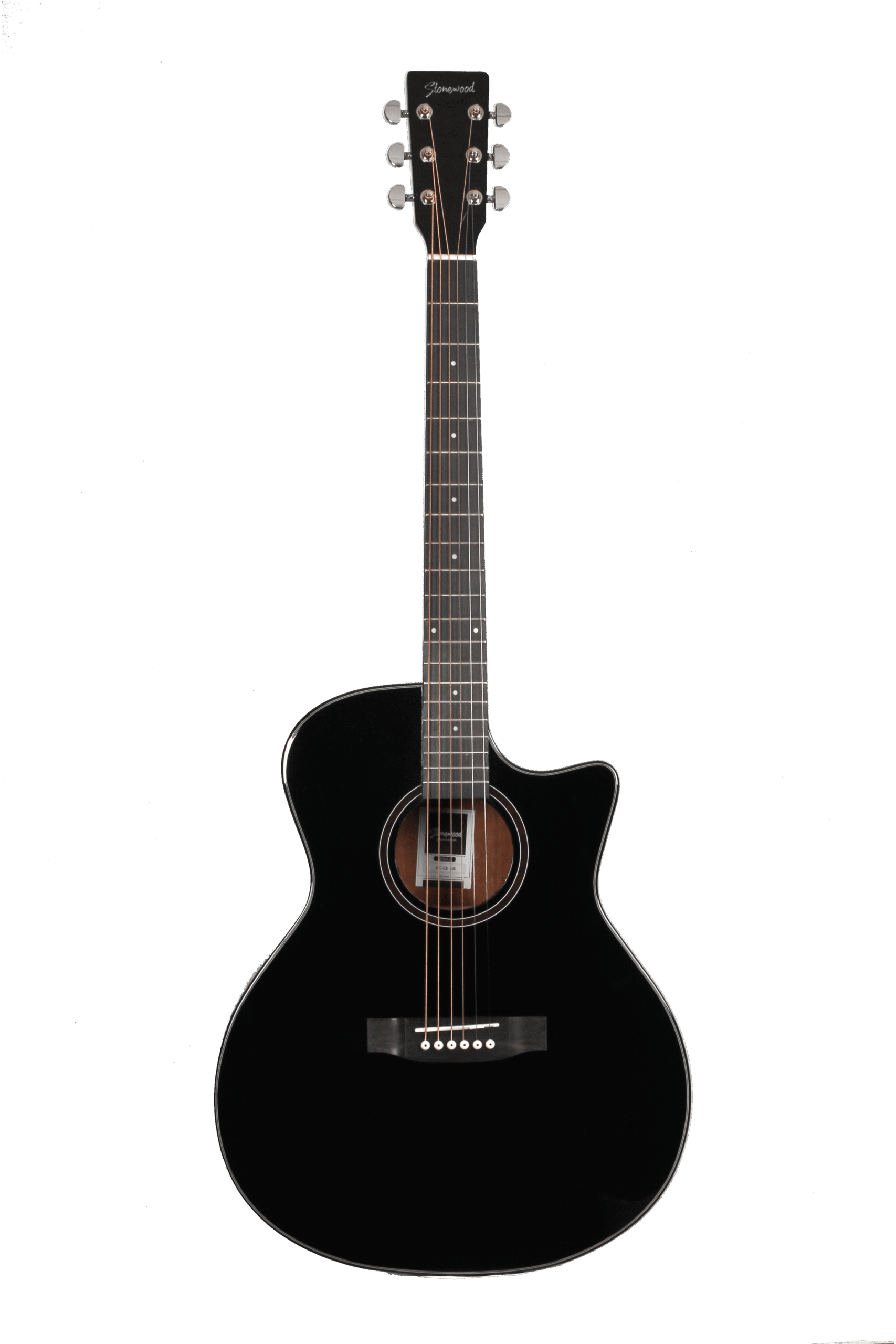GC-CE-BK - GUITARRA ELECTRO-ACUSTICA STONEWOOD TIPO GRAND AUDITORIUM GUITAR FISHMAN GT2 NEGRA