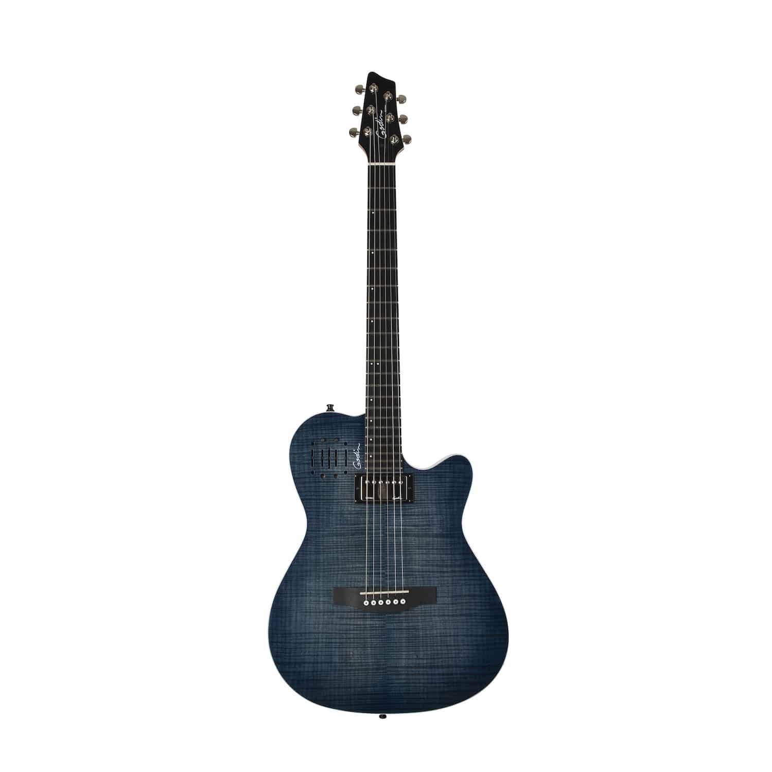 Guitarra Godin A6 Ultra Denim Blue Flame with Bag
