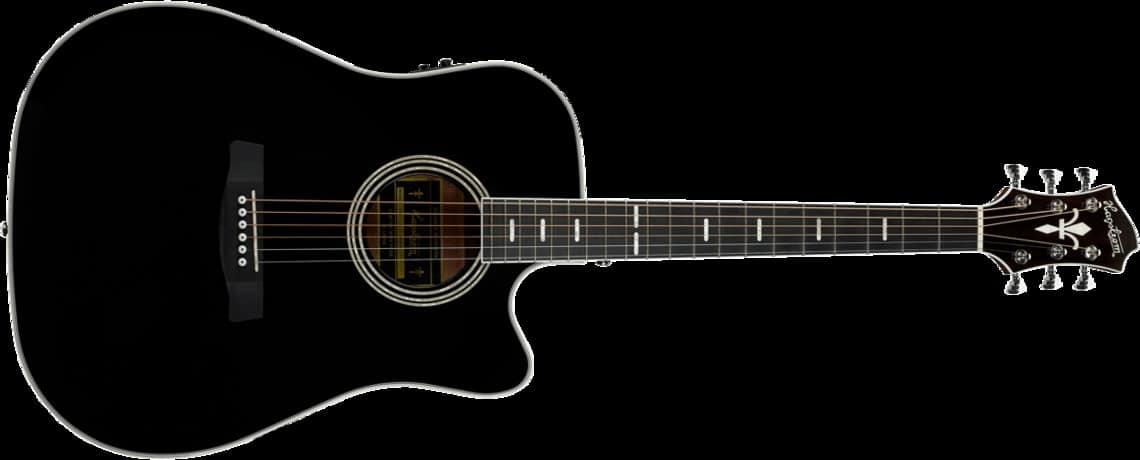 Guitarra Hagstrom SILJAN II DREADNOUGHT CE BK