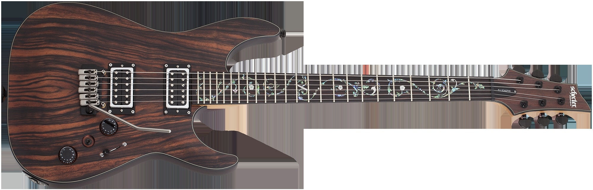 Guitarra Schecter C-1 EXOTIC TREM EBONY
