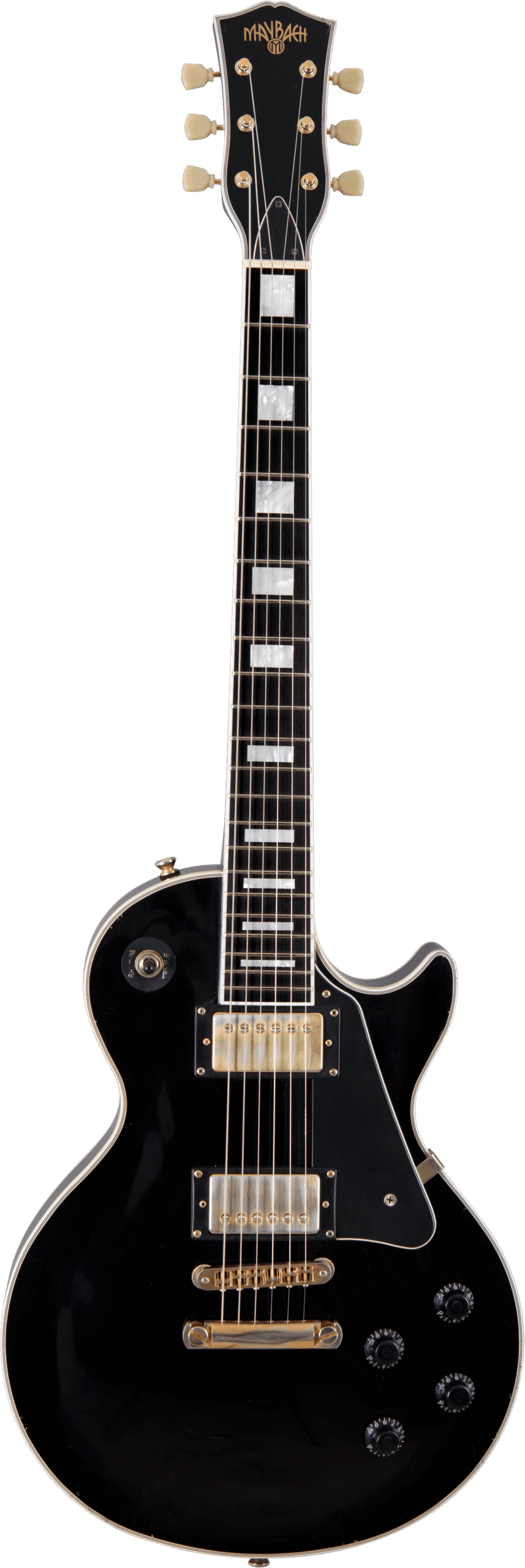 LESTER-BLACK-VELVET - GUITARRA ELECTRICA MAYBACH TIPO LP CUSTOM AGED