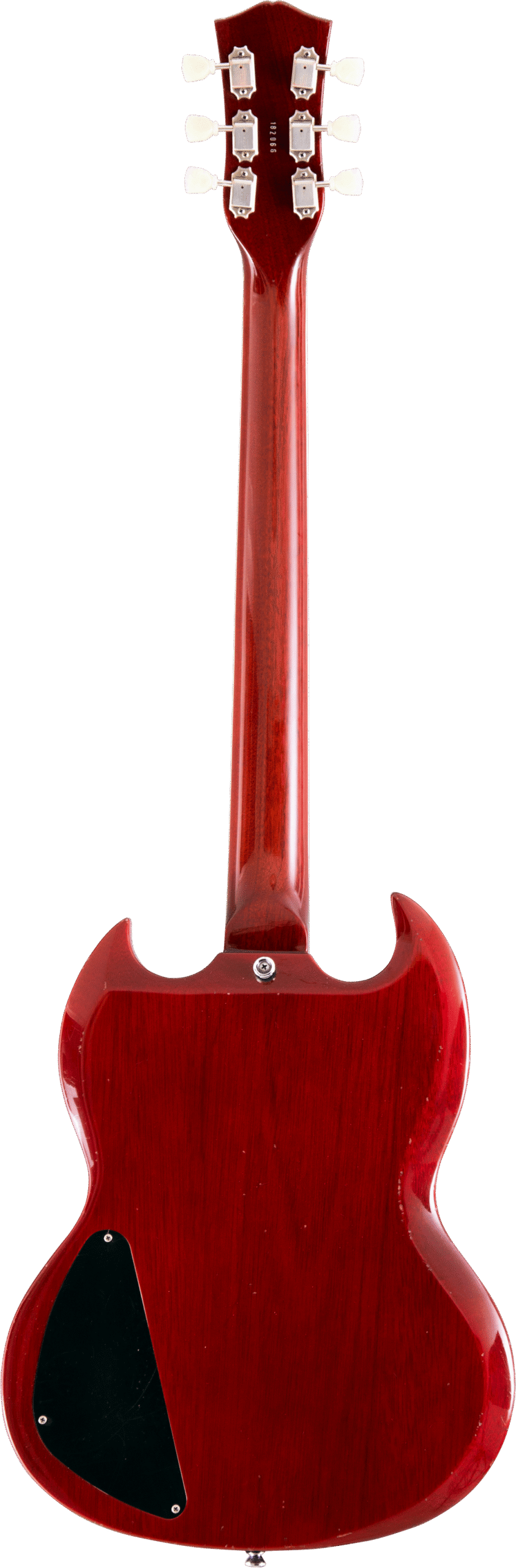 ALBATROZ-65-2-DW - GUITARRA ELECTRICA MAYBACH TIPO SG VINTAGE 2 HUMBUCKERS TV DARK WINERED
