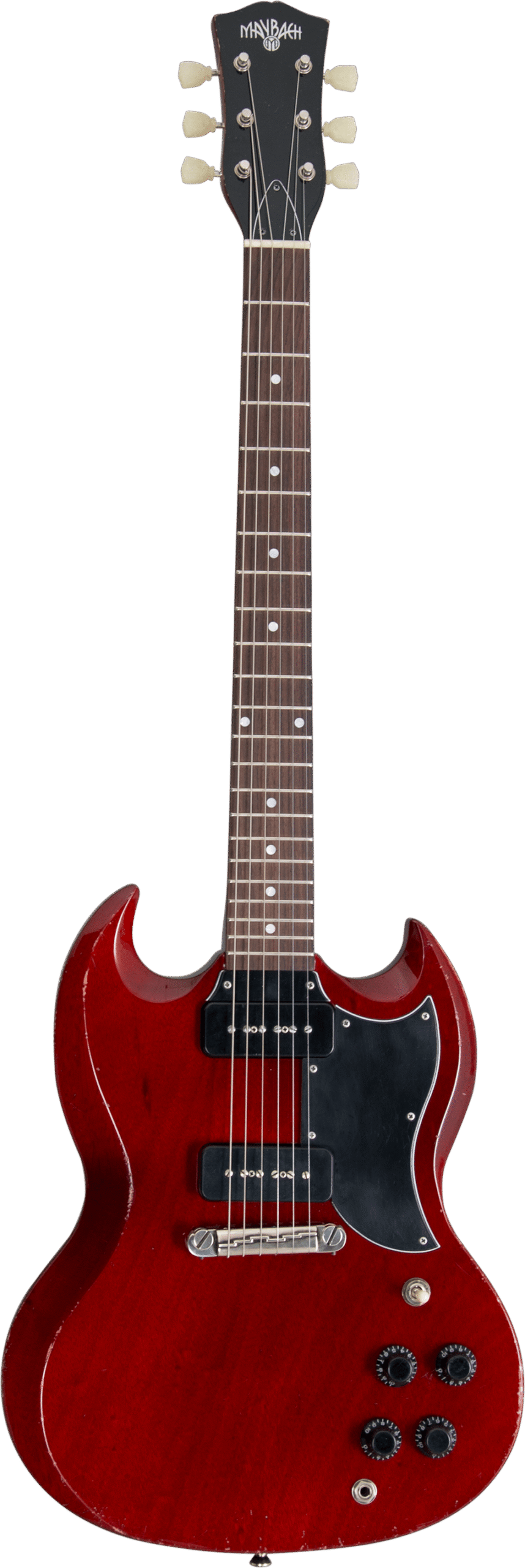 ALBATROZ-65-2-P90-W GUITARRA ELECTRICA MAYBACH ALBATROZ '65-2 P90 WINERED AGED