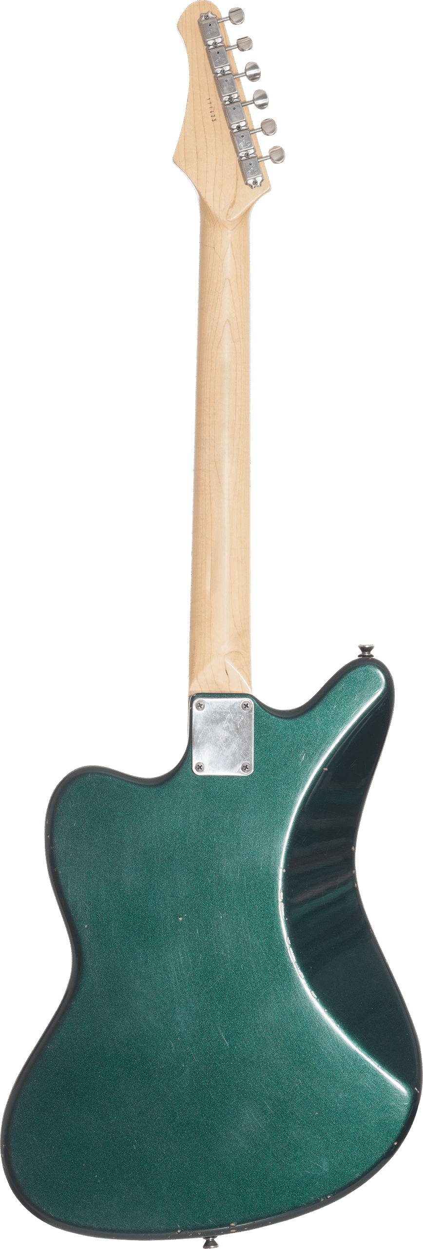JAZPOLE-CGM MAYBACH - GUITARRA ELECTRICA MAYBACH TIPO JAZZMASTER CANDY GREEN METALLIC AGED