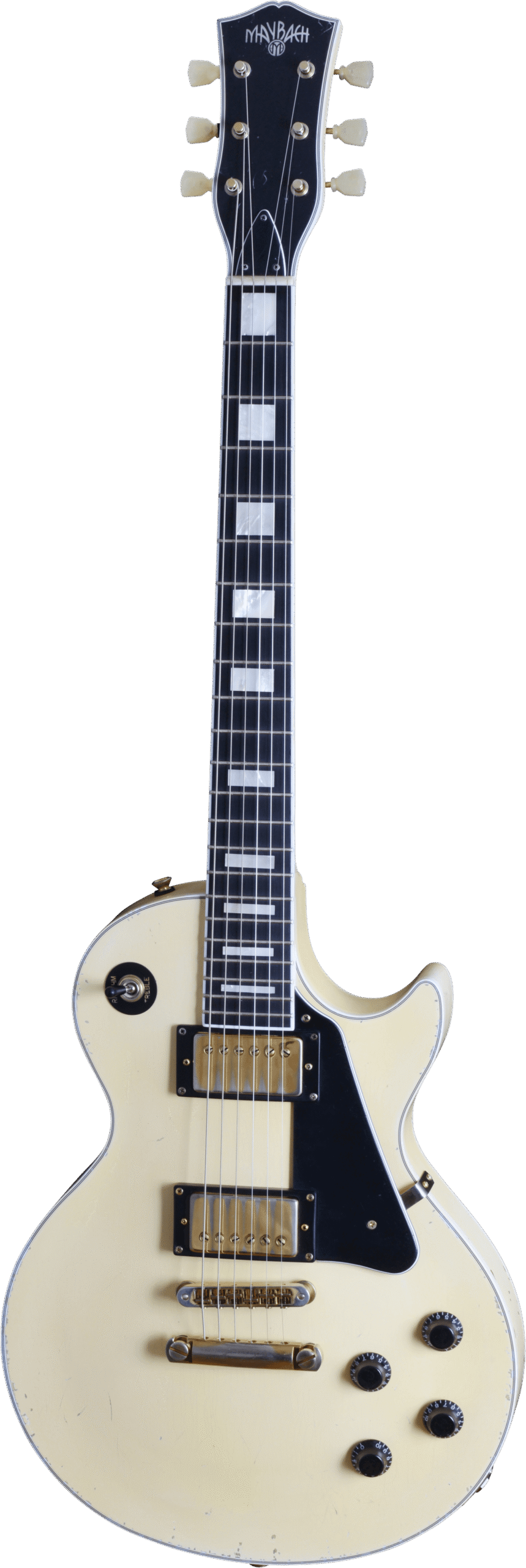 LESTER-EDELWEIB - GUITARRA ELECTRICA MAYBACH TIPO LP CUSTOM´72 AGED BLANCA