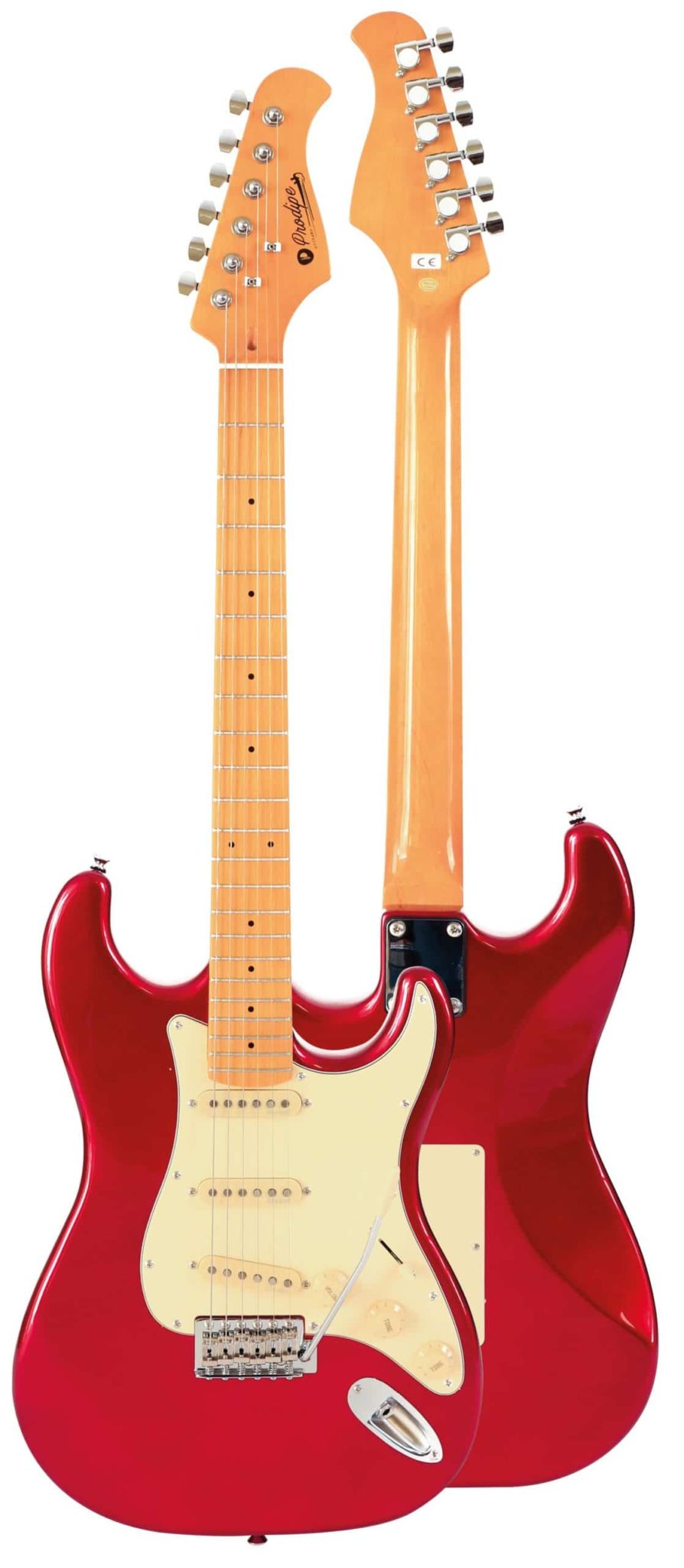 GUITARRA PRODIPE SERIE ST80-MA STRATOCASTER ROJO