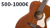 guitarras acústicas con precios entre los 500-1000€