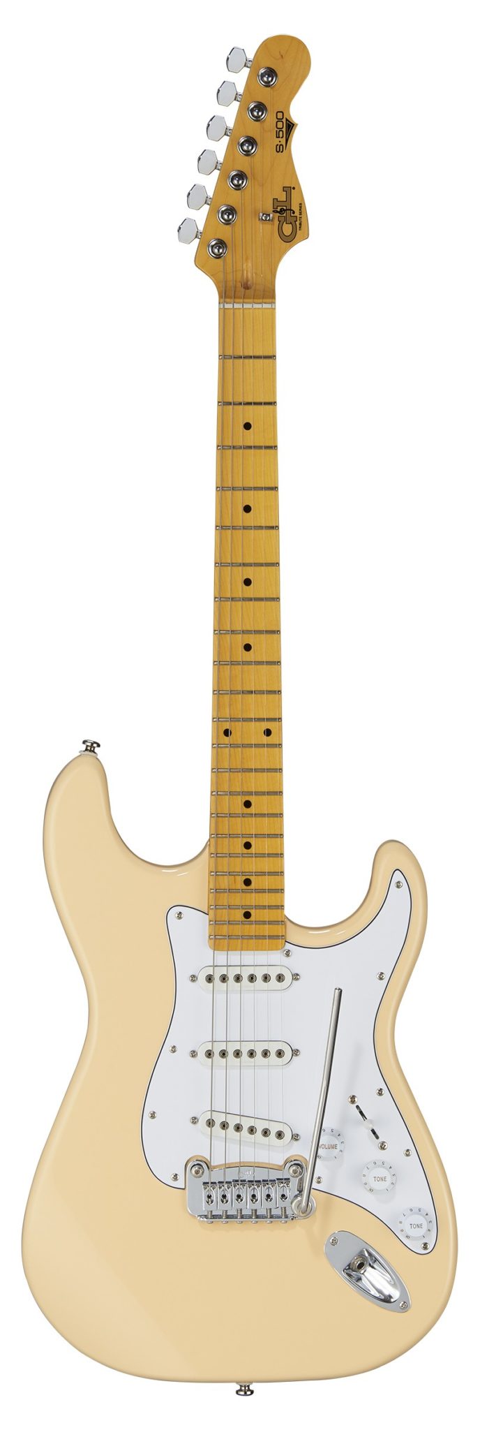 GUITARRA ELECTRICA TIPO STRAT G&L TRIBUTE S500 VINTAGE WHITE MP