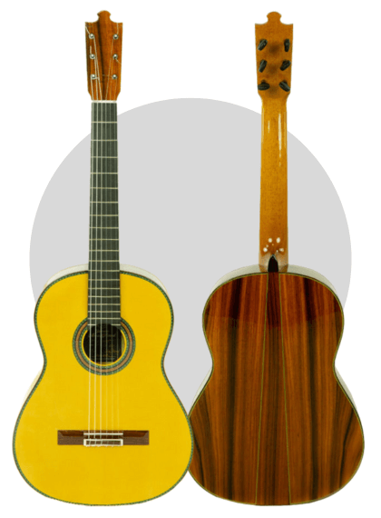 perfil delantero y trasero de la álvarez y bernal luthier paoferro