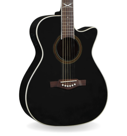 Guitarra EKO NXT A100CE See Through Black