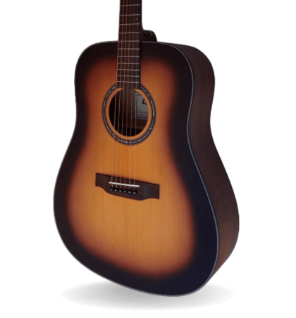 Pack Guitarra Acústica Egmond AV-50 Sunburst (Funda + Correa)
